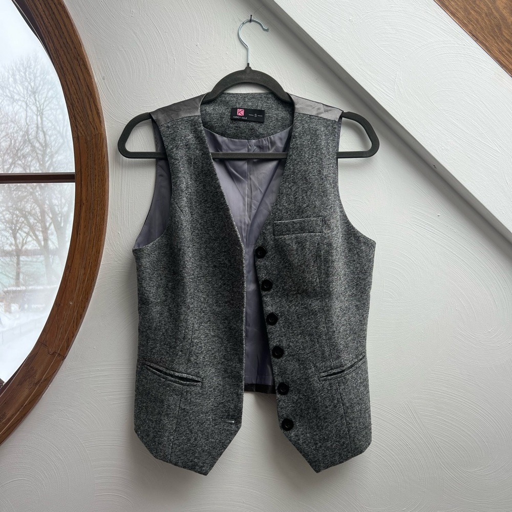 KANCY KOLE Women's Formal Vest, Size S, Like new